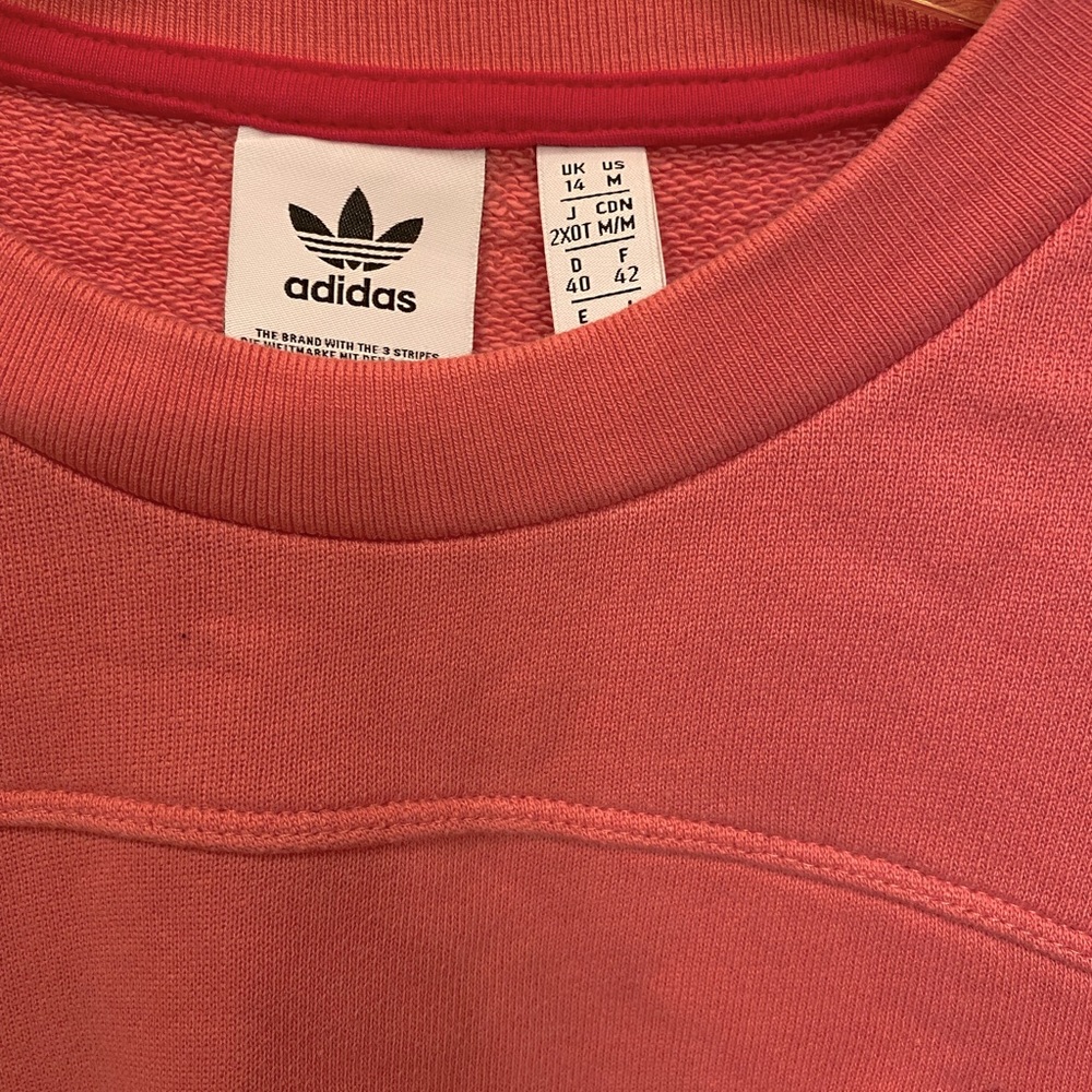 Adidas crewneck sweatshirt pink NWOT - Picture 6 of 8
